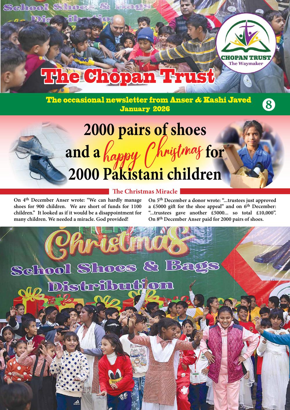 2000 pairs of shoes and a happy Christmas