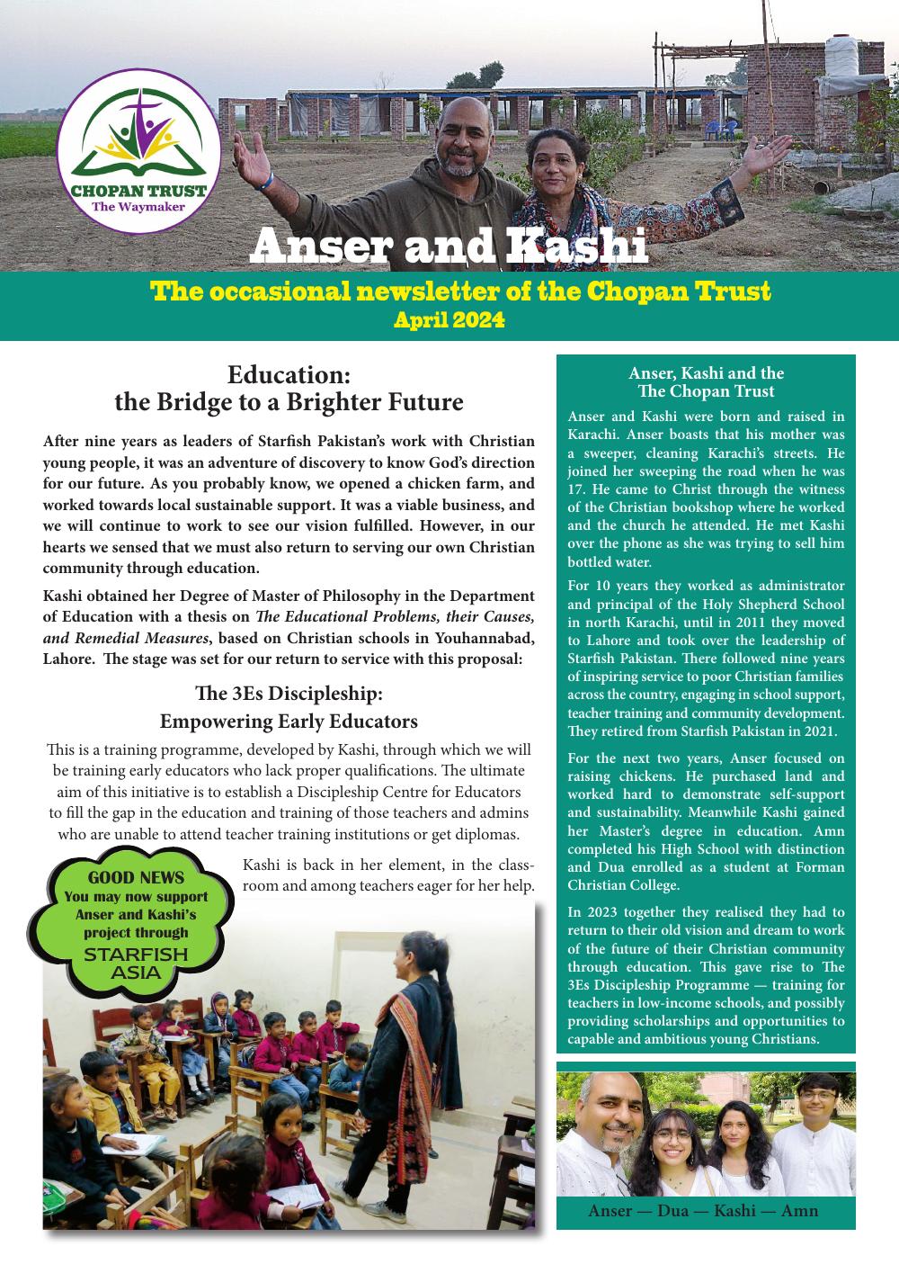 Education: the bridge to a brighter future