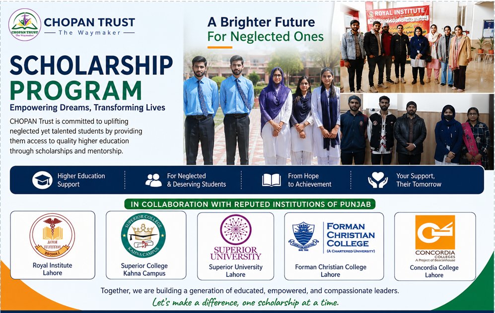 Chopan Trust scholarship programme